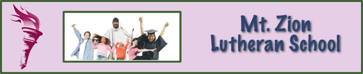 Mt. Zion School banner